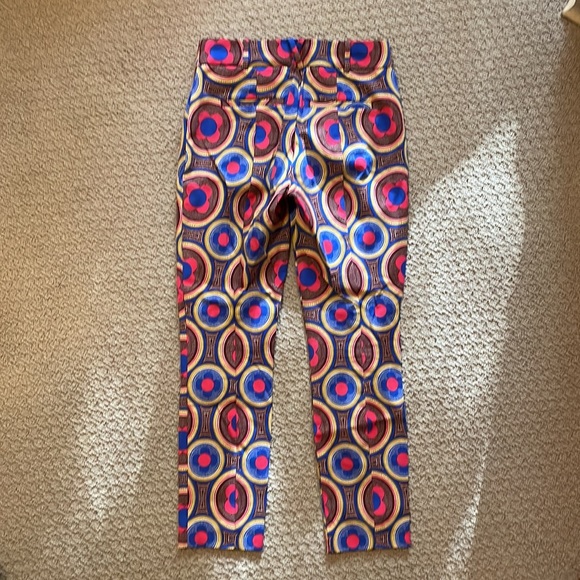 Anthropologie “essential slim” ankle pants, multicolor print, 2. - Picture 3 of 7
